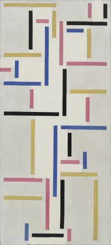 Rhythm of a Russian Dance by Theo van Doesburg, painting, 1918
