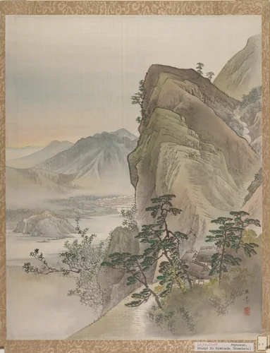 Landscape by Kawabata Gyokushō, painting, 1887-1892