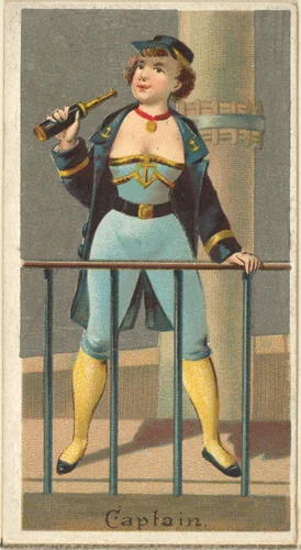 Captain, from the Occupations for Women series (N166) for Old Judge and Dogs Head Cigarettes by Goodwin & Company, print, 1887