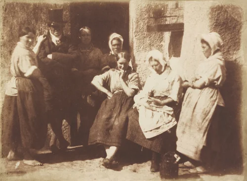 A Newhaven Pilot's Cottage Door by David Octavius Hill, Robert Adamson, photograph, 1845