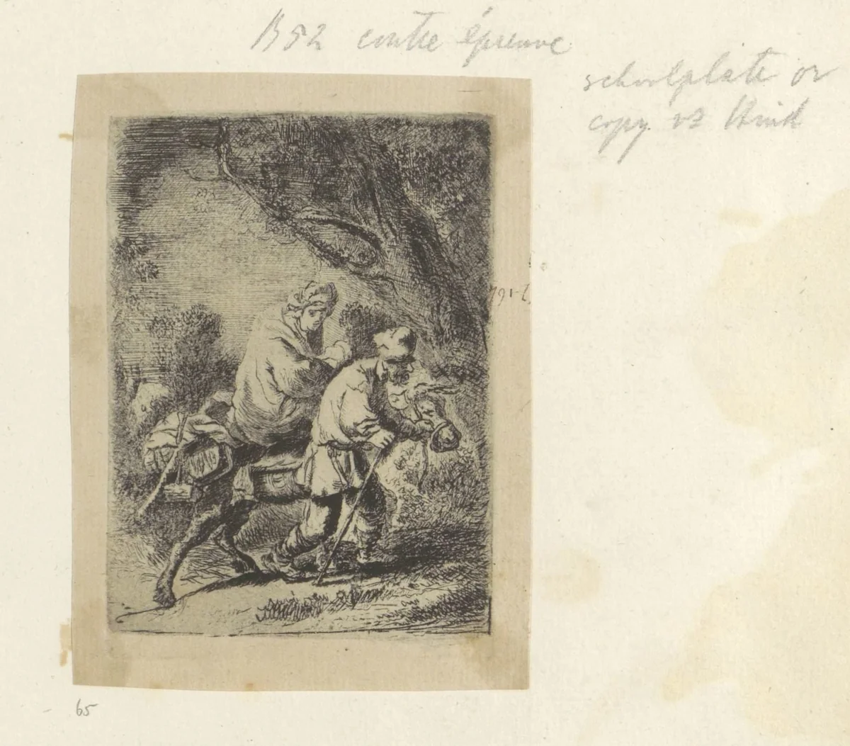 Vlucht naar Egypte: kleine plaat by anonymous, book, 1730-1786