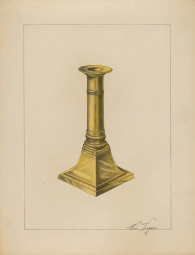 Candlestick by William Vergani, index of american design, 1937