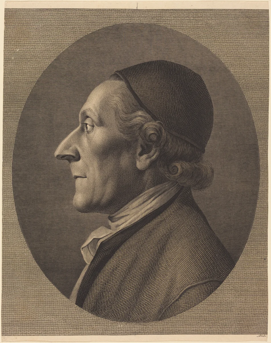 John Caspar Lavater by William Blake, print, 1787-1801