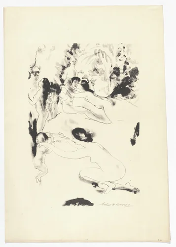 Orchard of Bounties by Arthur B. Davies, print, 1919