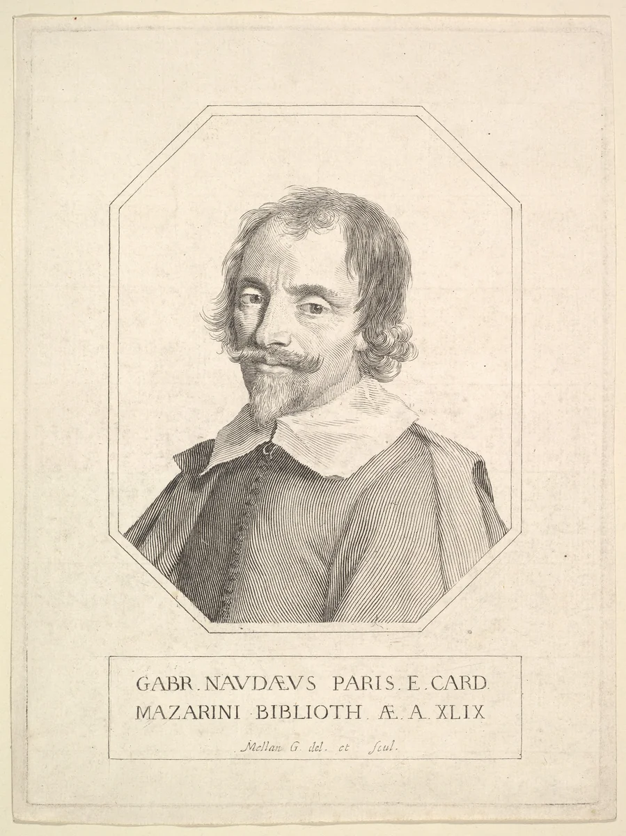 Gabriel Naudé by Claude Mellan, print, 1648