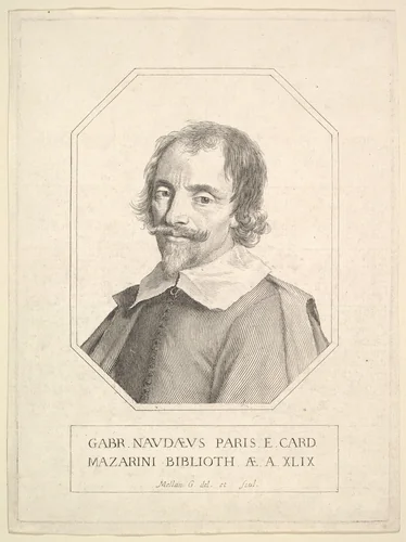 Gabriel Naudé by Claude Mellan, print, 1648