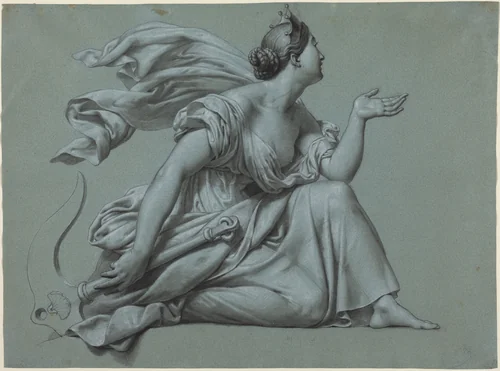 Hope with Her Anchor by Merry Joseph Blondel, drawing, 1781-1853