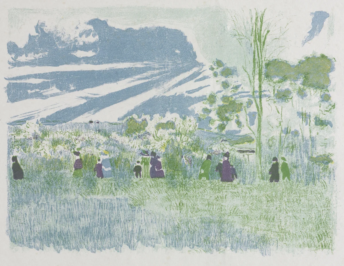 Across the Fields by Edouard Vuillard, print, 1899
