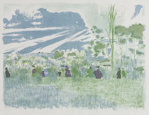 Across the Fields by Edouard Vuillard, print, 1899