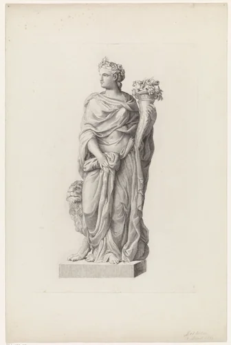Flora by Johannes van der Kellen, print, 1862
