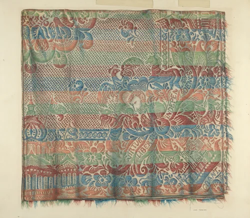 U.S. Grant Coverlet by John Thorsen, index of american design, 1939