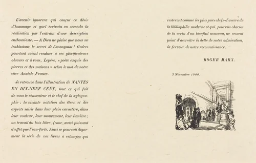 Preface by Auguste Lepère, print, 1900
