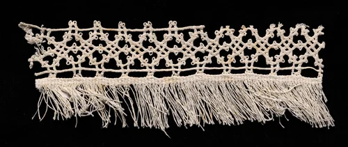 Bobbin Lace Insertion with Fringe by Unknown, textile, 1540-1560