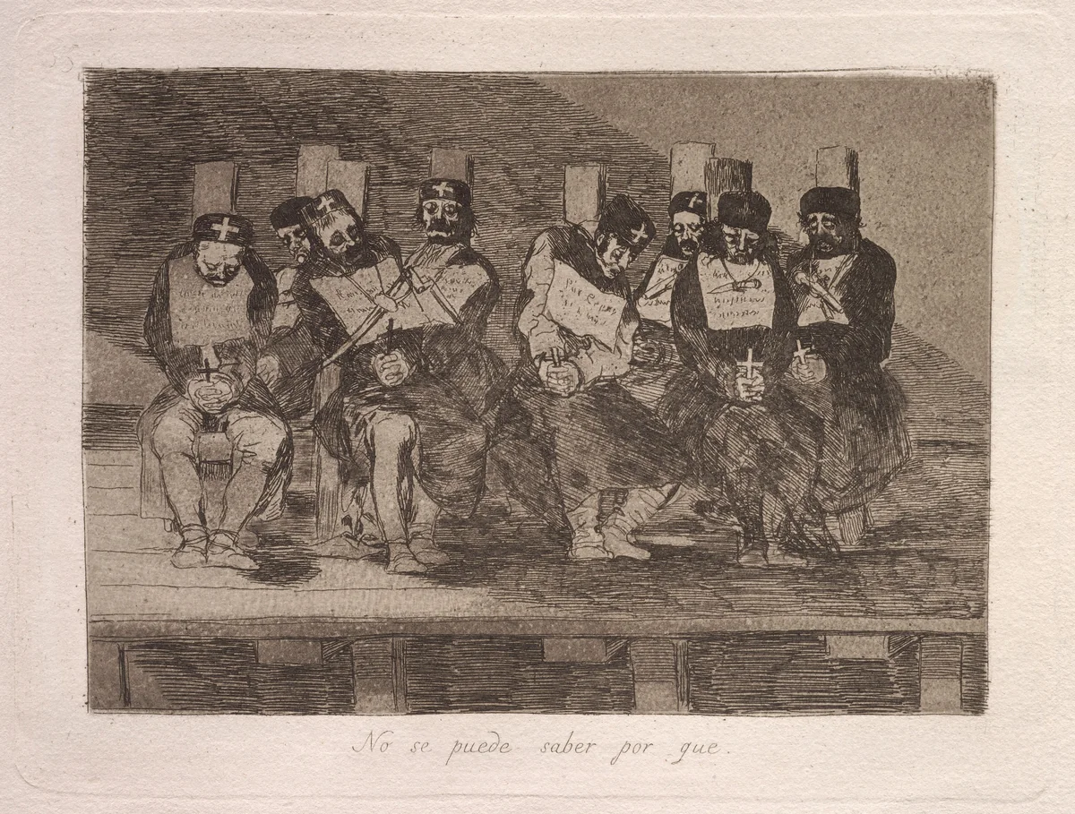 No se puede saber por que (One Can't Tell Why) by Francisco Goya, print, 1863