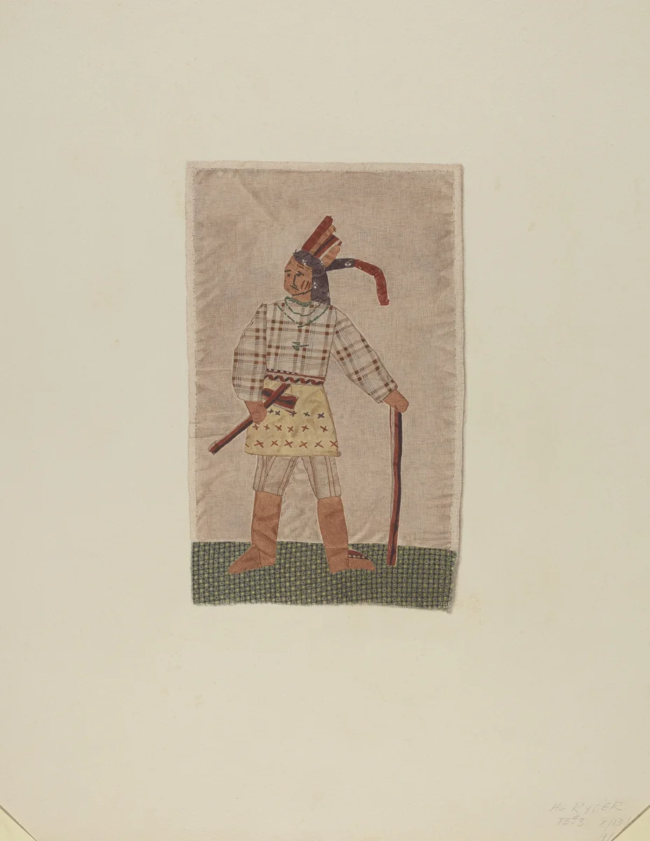 Pillow Top Insert by Albert Ryder, index of american design, 1940