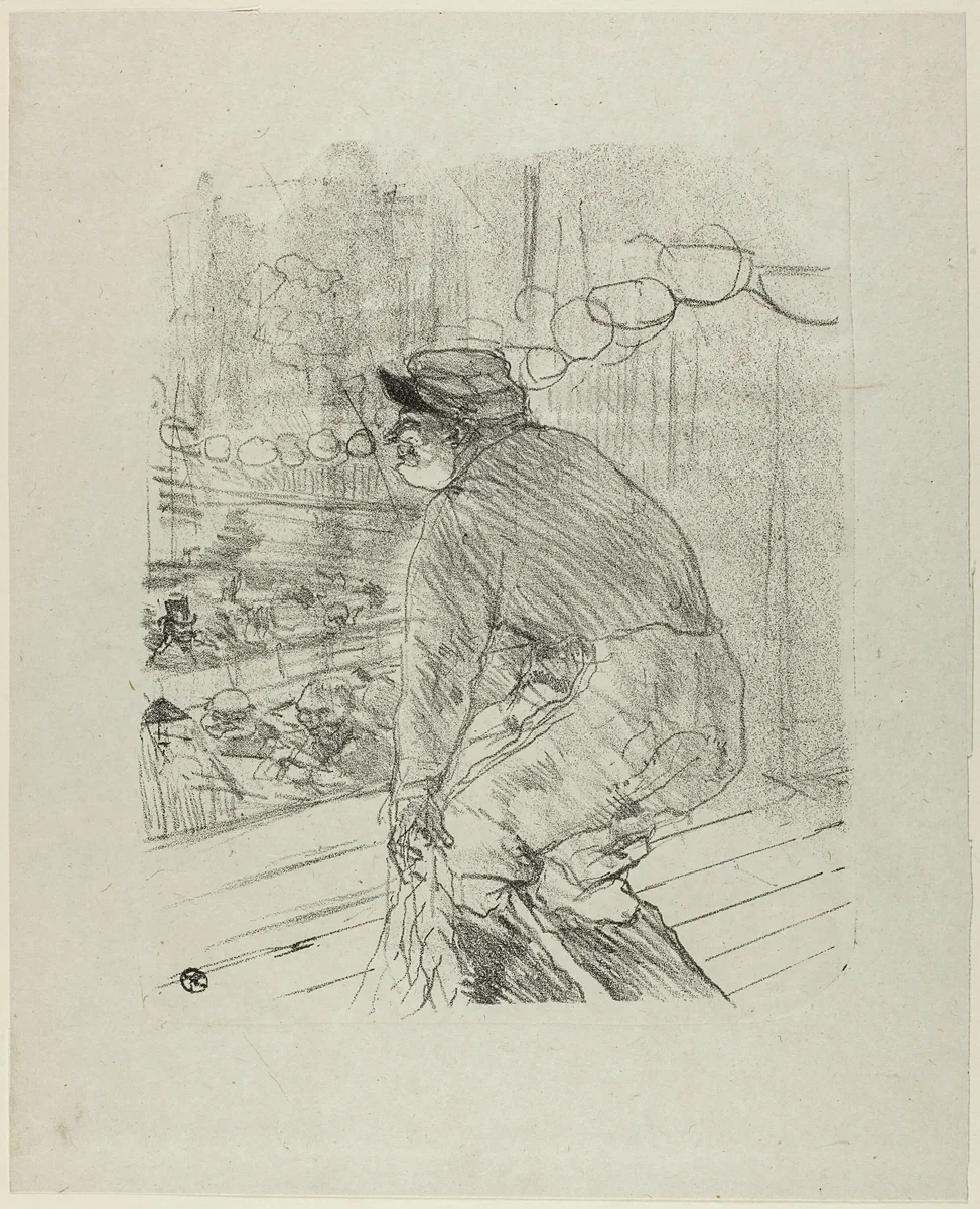 Polin, from Treize Lithographies by Henri de Toulouse-Lautrec, print, 1898