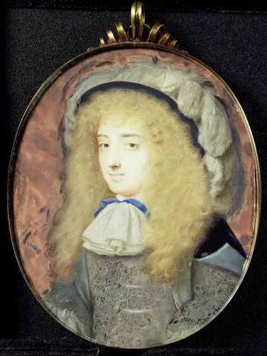 Portrait of Frances Teresa Stuart (1647-1702), Duchess of Richmond and Lennox, in Male Costume by Samuel Cooper, painting, 1666