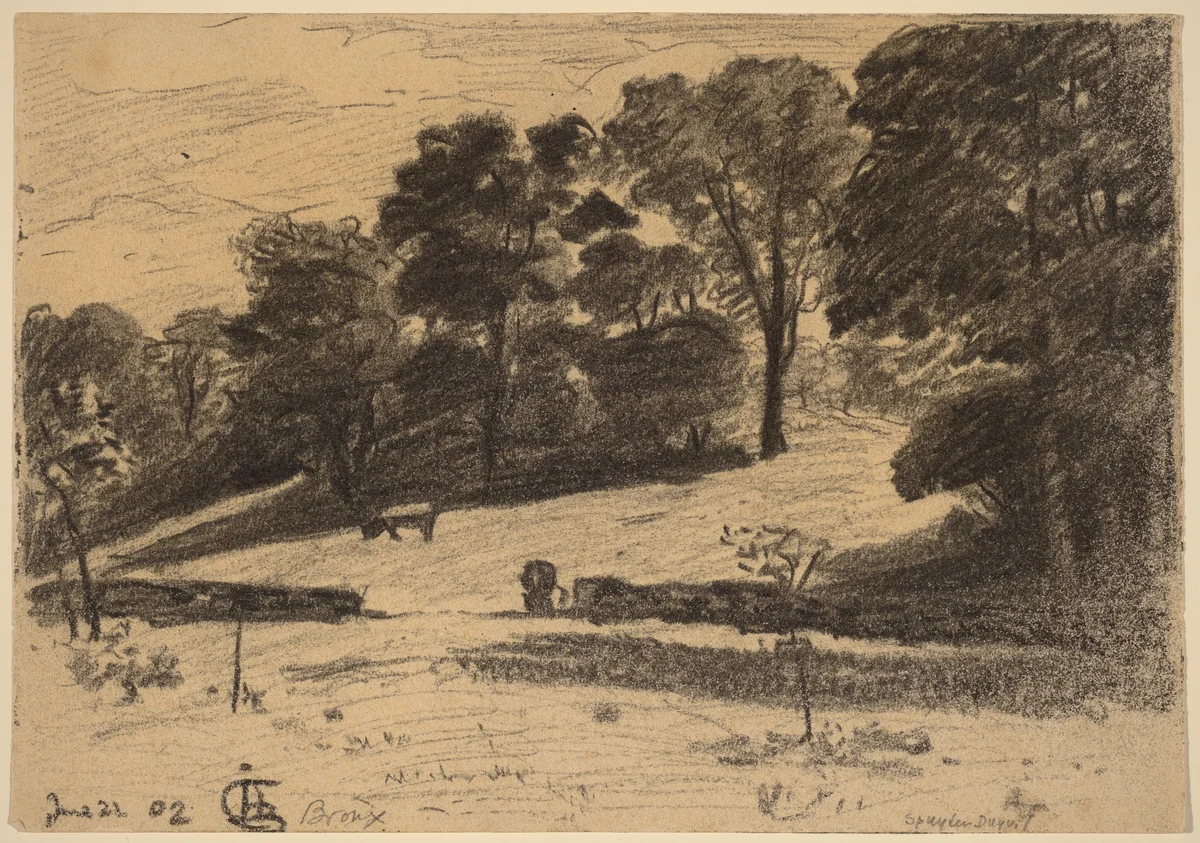 The Bronx by Oscar F. Bluemner, drawing, 1902
