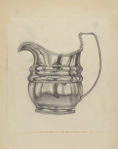 Silver Pitcher by Frank Fumagalli, index of american design, 1936