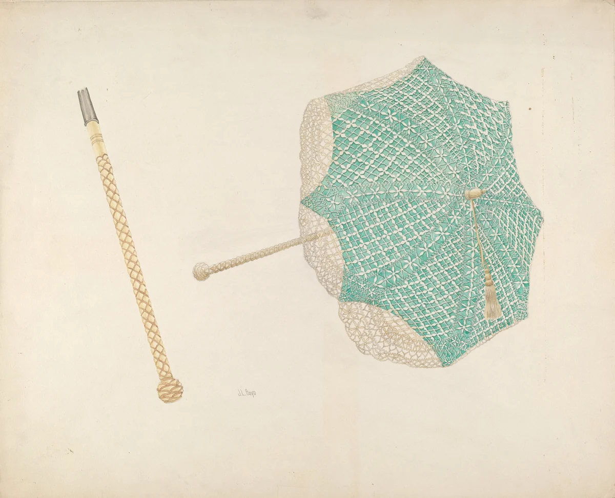 Parasol by Joseph L. Boyd, index of american design, 1937