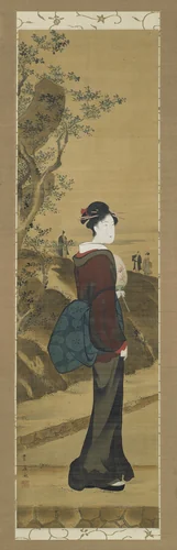 Beauty at the Mimeguri Shrine by Utagawa Toyohiro (歌川豊広), other, 1804-1818