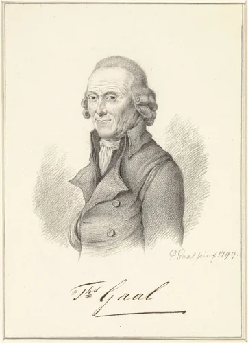 Portret van Thomas Gaal by Pieter Gaal, drawing, 1799