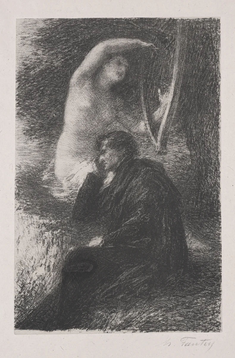 Lélio: The Aeolian Harp by Henri Fantin-Latour, print, 1888