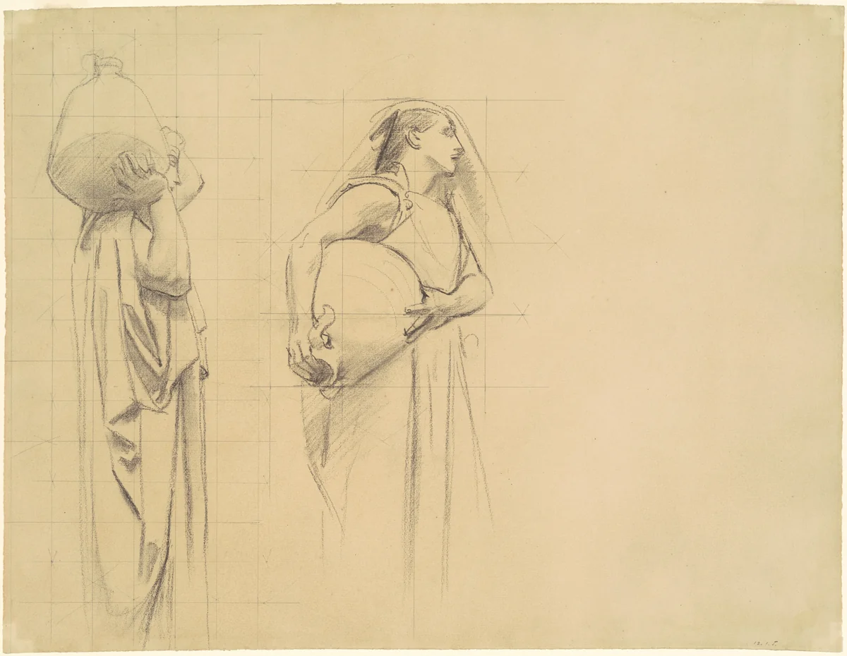 Study for "The Danaïdes" by John Singer Sargent, drawing, 1922-1925
