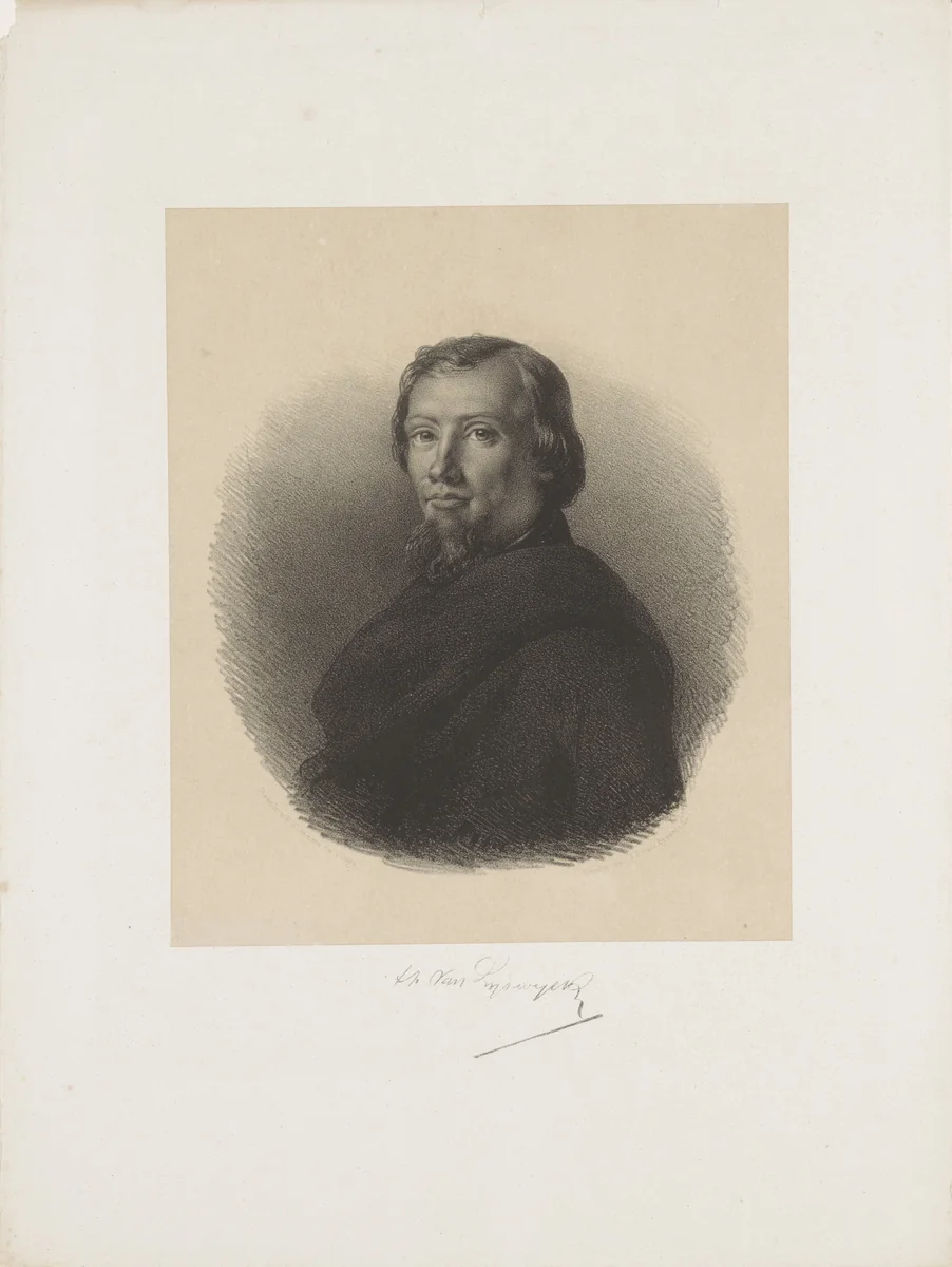 Portret van Theodoor van Rijswijck by anonymous, print, 1847-1887