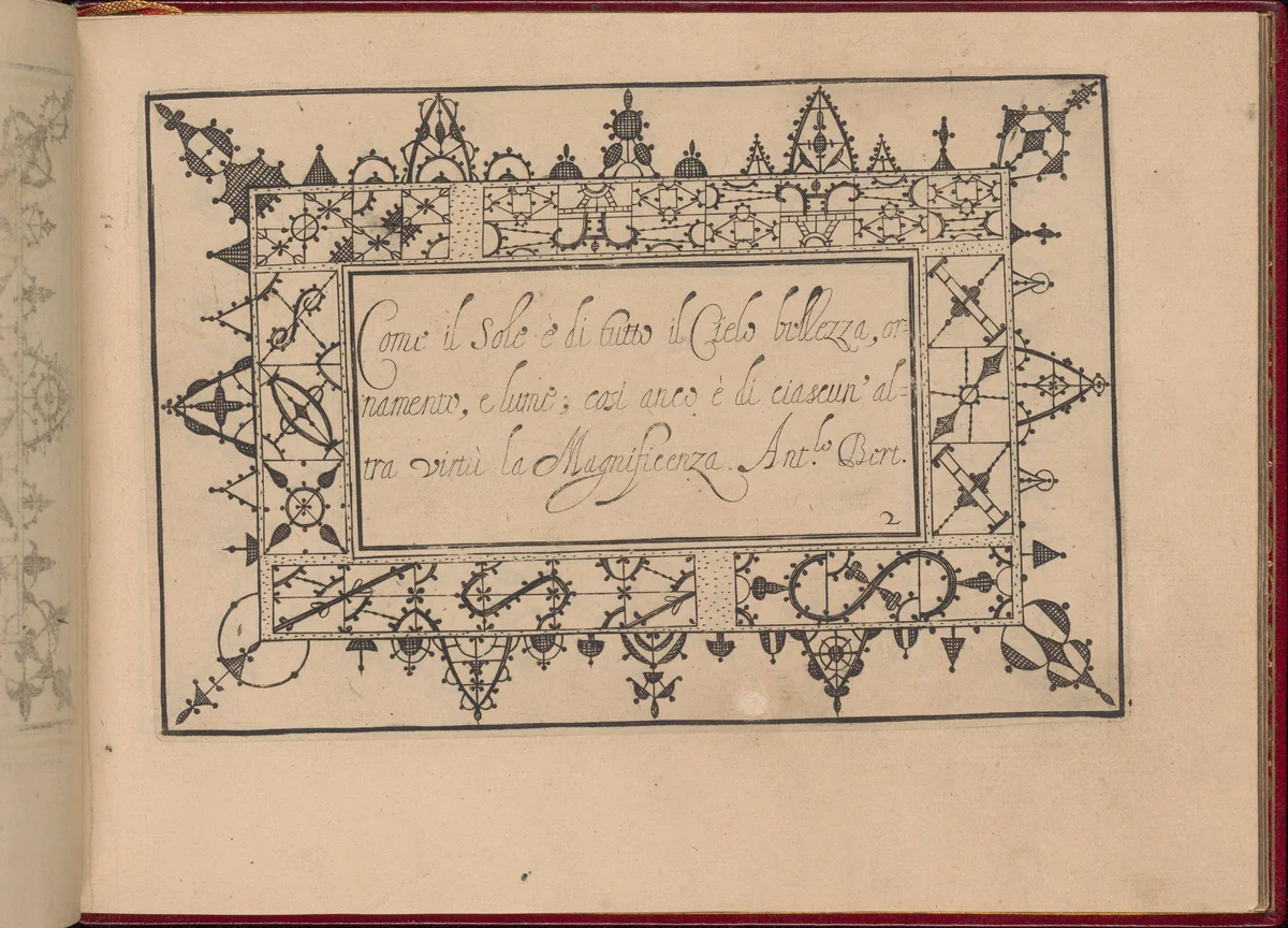 Ghirlanda: Di sei vaghi fiori scielti da piu famosi Giardini d'Italia, page 10 (recto) by Pietro Paulo Tozzi, book, 1604