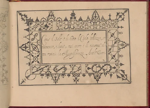 Ghirlanda: Di sei vaghi fiori scielti da piu famosi Giardini d'Italia, page 10 (recto) by Pietro Paulo Tozzi, book, 1604