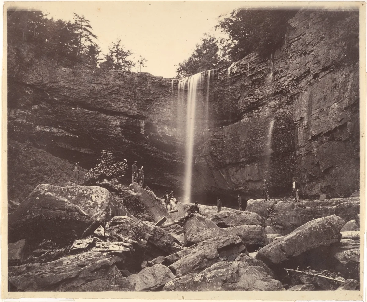 Lulah Falls, Lookout Mountain, Georgia by Isaac H. Bonsall, photograph, 1864-1865
