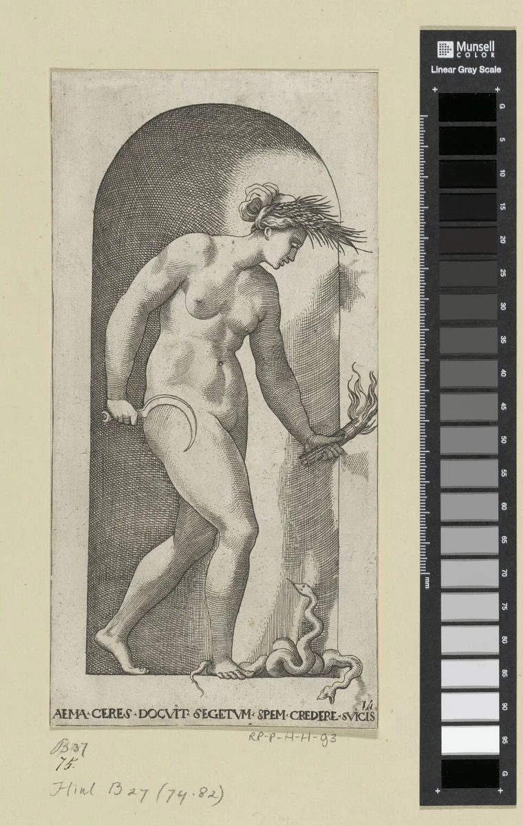 Ceres by Jacob Binck, print, 1510-1569