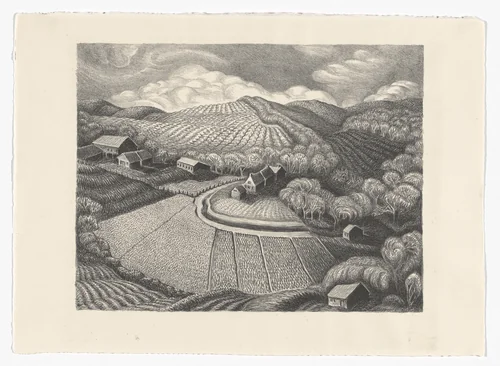 Spring on the Hillside by Wanda Gág, print, 1935