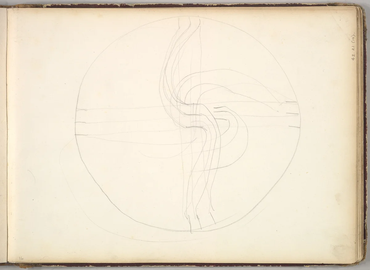 Circular Diagram by Frederic Leighton, drawing, 1844-1854