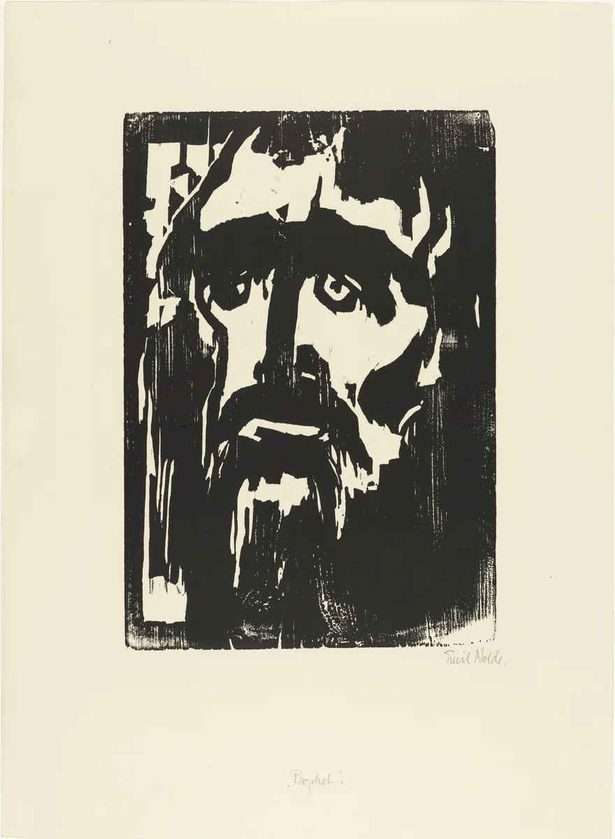 Prophet by Emil Nolde, print, 1912