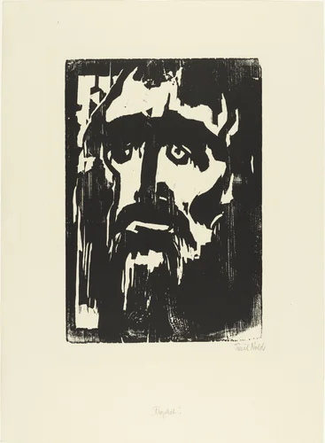 Prophet by Emil Nolde, print, 1912
