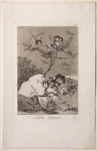 All Will Fall, Plate 19 by Francisco de Goya, print, 1799