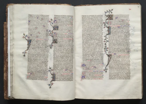 The Gotha Missal: Fol. 26v, Text by Master of the Boqueteaux, book, 1370-1380