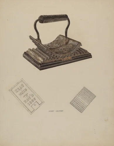 Fluting Iron by Albert Geuppert, index of american design, 1938