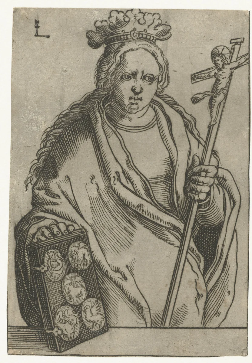 Personificatie van het Chistelijke Geloof by anonymous, print, 1528-1583