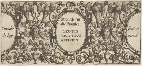 Title Page, from Grotisch fur alle Kunstler by Theodor de Bry, print, 1580-1600