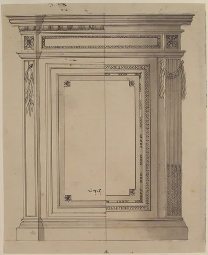 Design for a Cabinet or Console by anonymous, drawing, 1700-1799