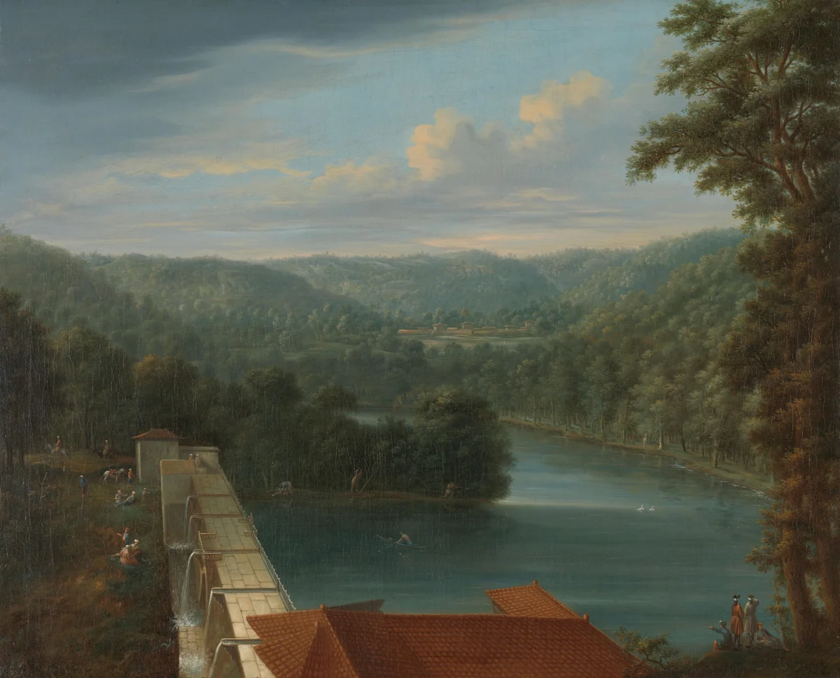 The Water Reservoirs, the so-called Bends, in Belgrade Forest by Johann Christian Vollerdt, painting, 1744-1763