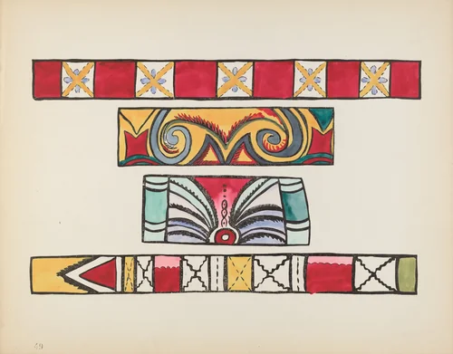Plate 49: Miscellaneous Design: From Portfolio "Spanish Colonial Designs of New Mexico" by American 20th Century, index of american design, 1935-1942