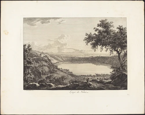 Lago di Nemi by Albert Christoph Dies, portfolio, 1755-1822