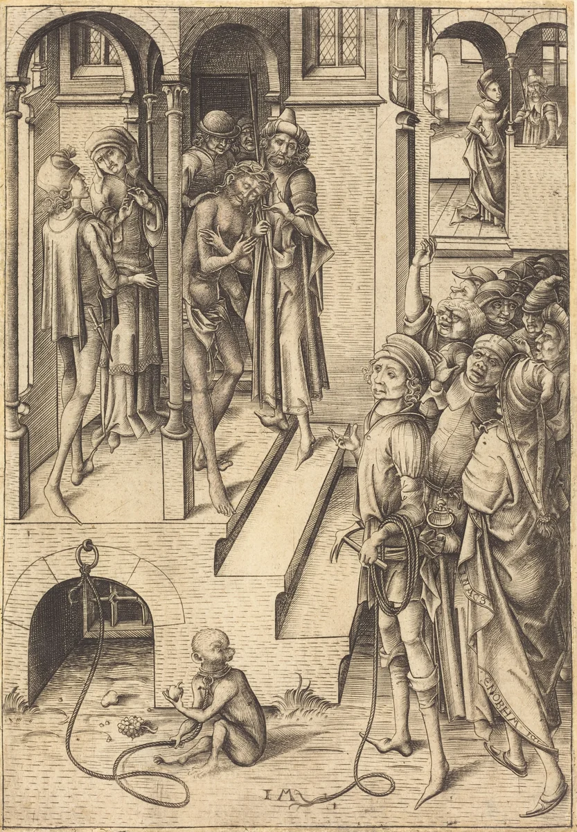 Ecce Homo by Israhel van Meckenem, print, 1480