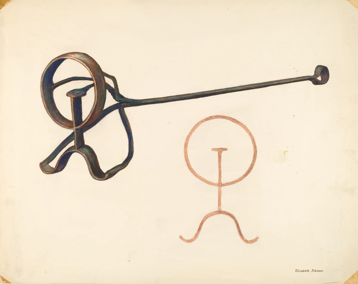 Branding Iron by Elizabeth Johnson, index of american design, 1942
