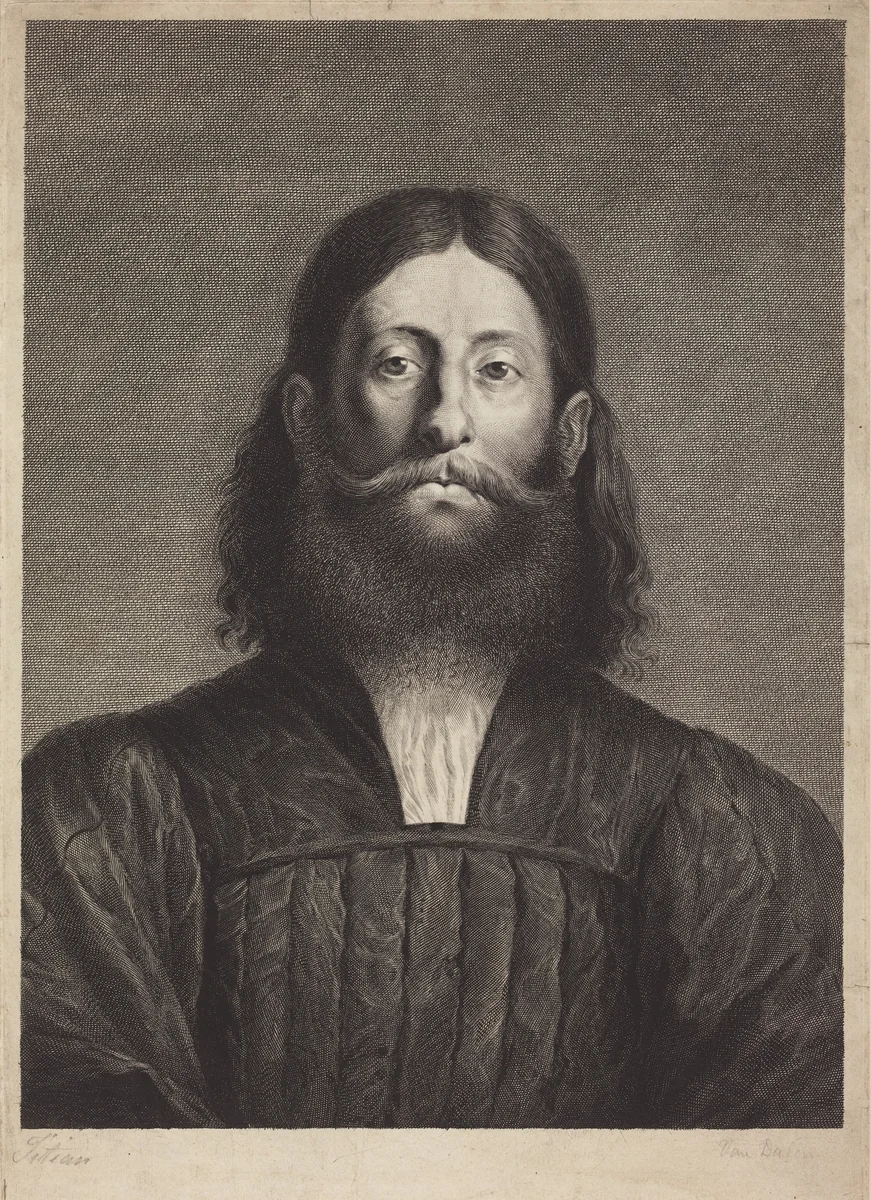 Giorgione Barbarelli by Titian, print, 1602-1665