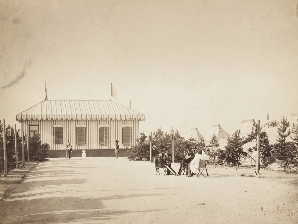 Untitled from the portfolio Souvenirs du Camp de Chalons by Gustave Le Gray, photograph, 1857